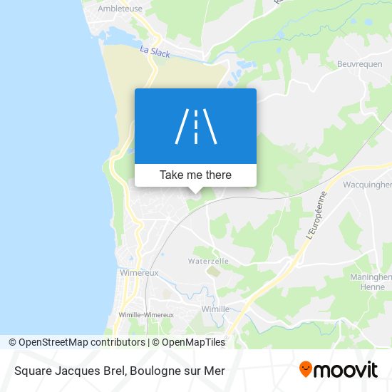 Mapa Square Jacques Brel