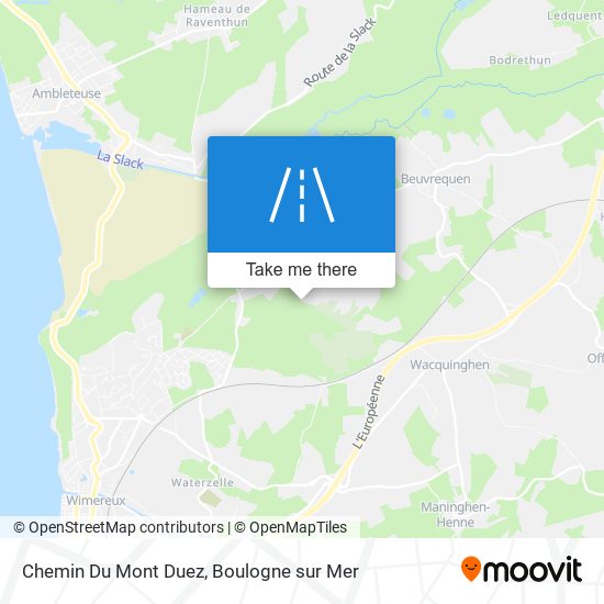 Mapa Chemin Du Mont Duez