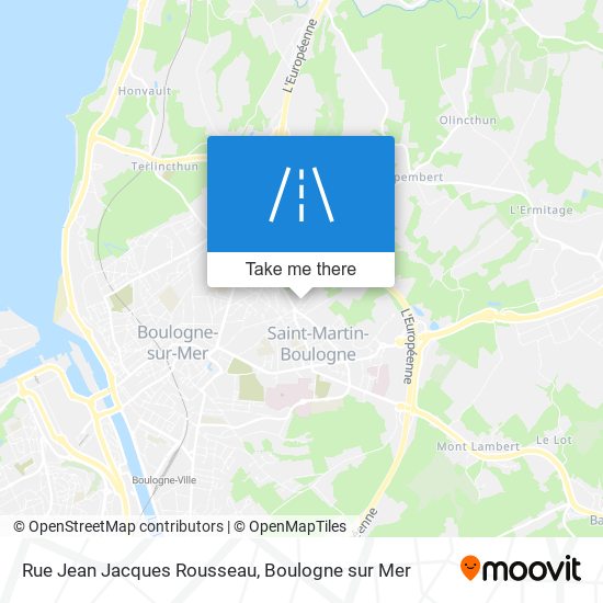 Mapa Rue Jean Jacques Rousseau