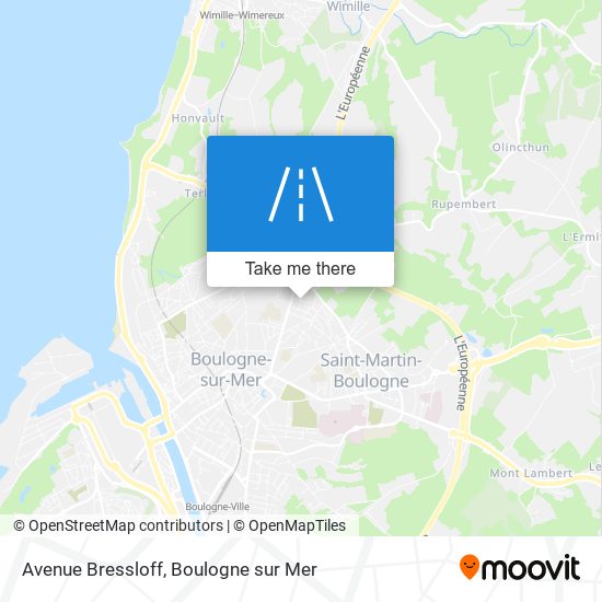 Mapa Avenue Bressloff