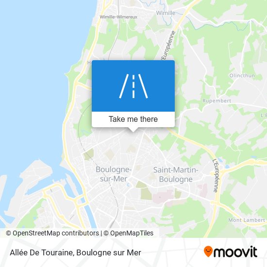Allée De Touraine map