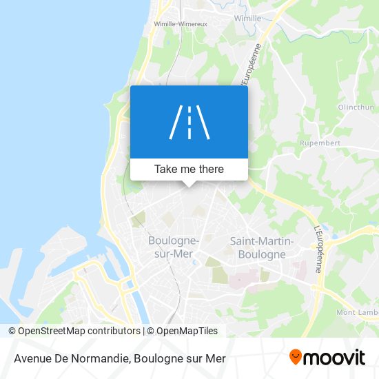 Mapa Avenue De Normandie