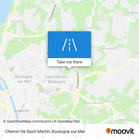 Mapa Chemin De Saint-Martin