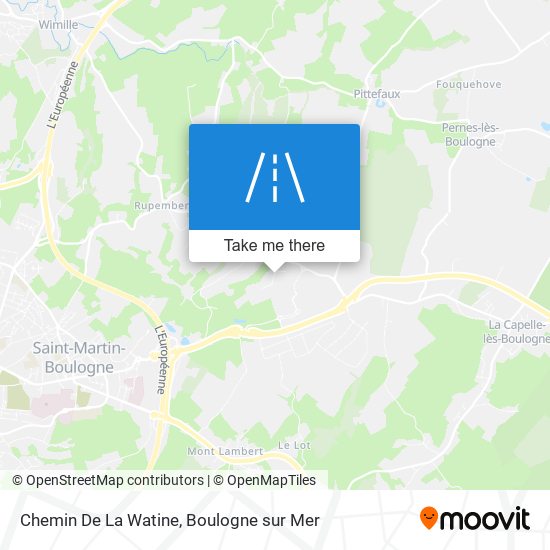 Chemin De La Watine map