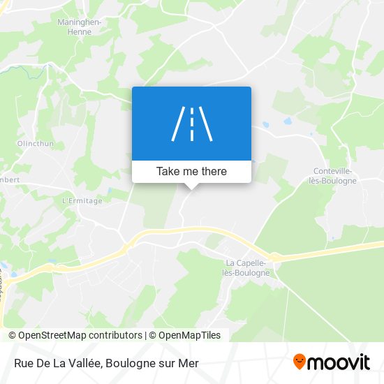 Mapa Rue De La Vallée