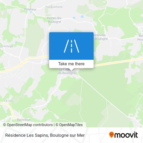 Résidence Les Sapins map