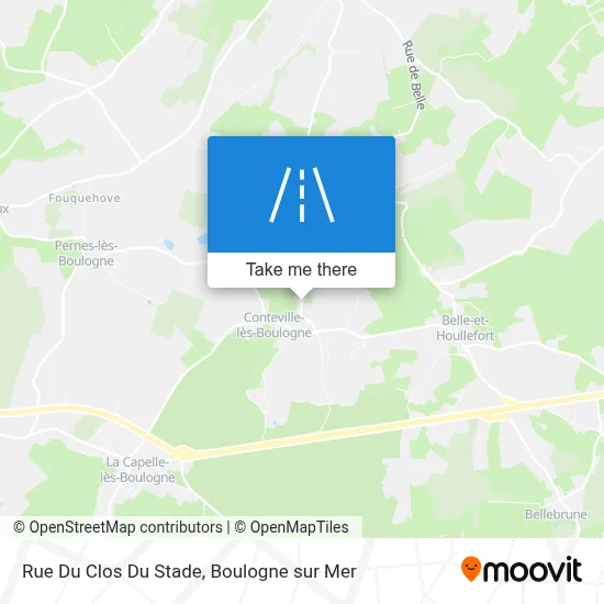 Rue Du Clos Du Stade map