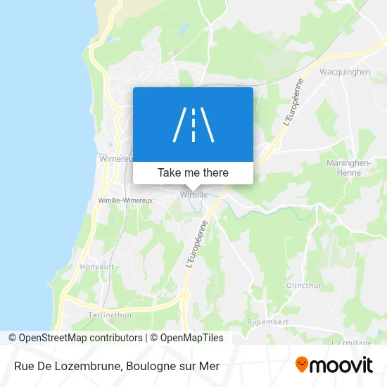 Rue De Lozembrune map