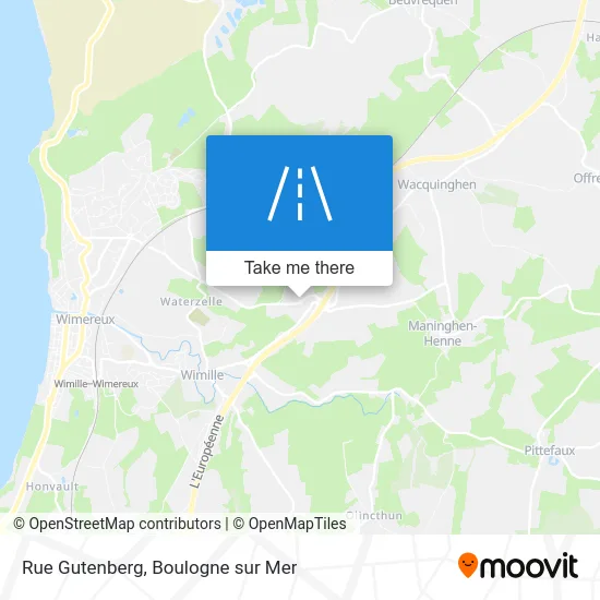 Rue Gutenberg map