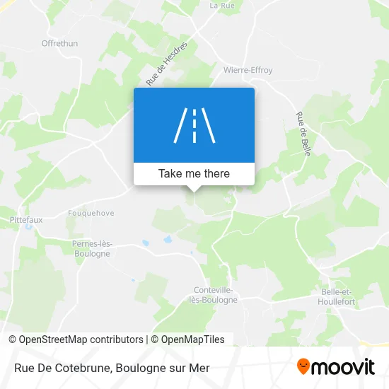 Rue De Cotebrune map