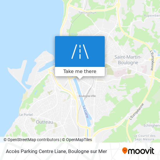 Mapa Accès Parking Centre Liane