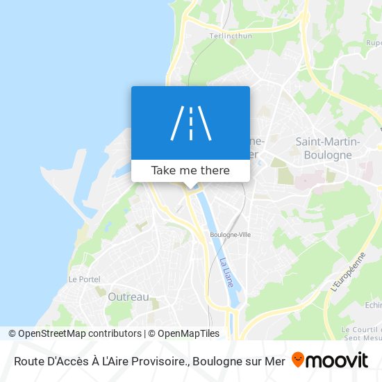 Route D'Accès À L'Aire Provisoire. map