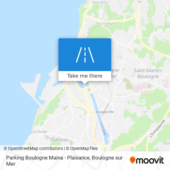 Mapa Parking Boulogne Maina - Plaisance