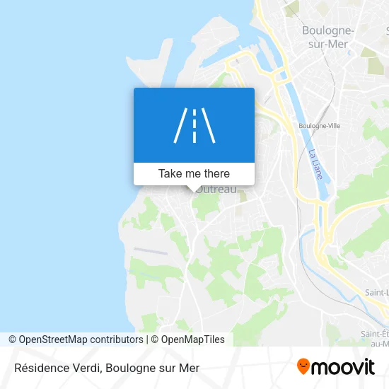 Résidence Verdi map