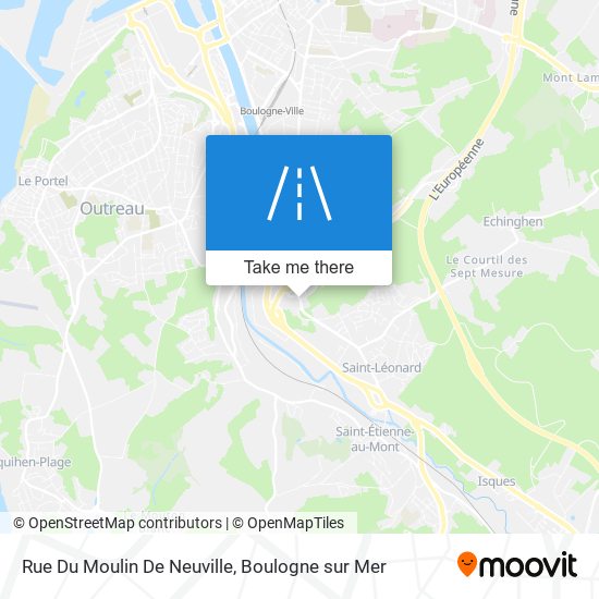 Mapa Rue Du Moulin De Neuville
