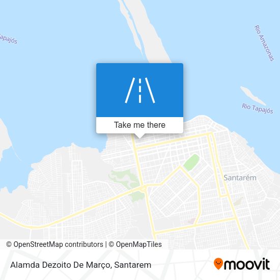 Alamda Dezoito De Março map