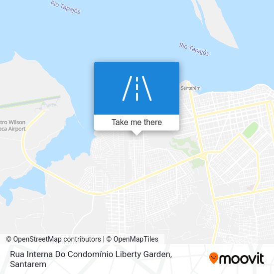 Rua Interna Do Condomínio Liberty Garden map