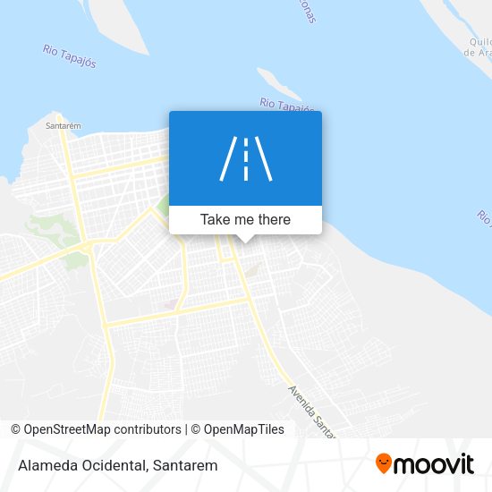 Alameda Ocidental map