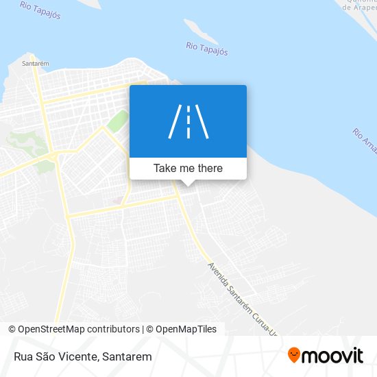 Mapa Rua São Vicente