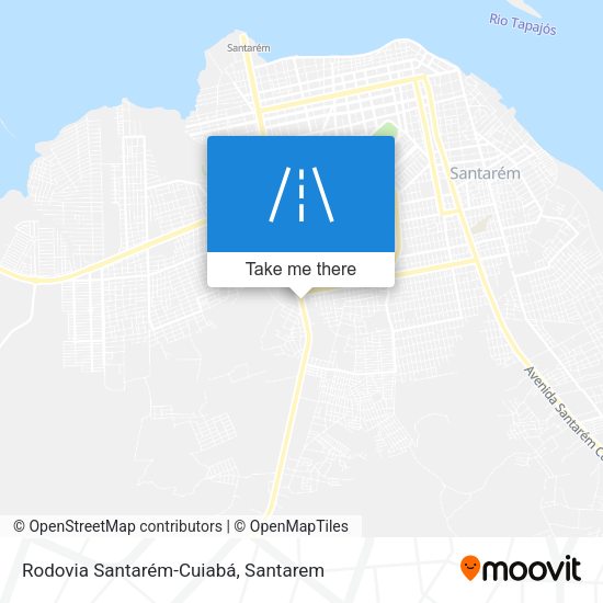 Rodovia Santarém-Cuiabá map