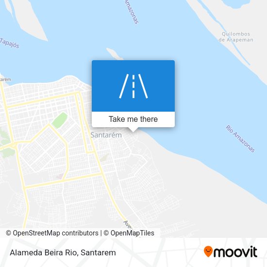 Alameda Beira Rio map