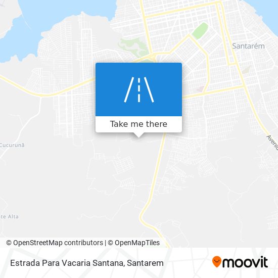 Estrada Para Vacaria Santana map