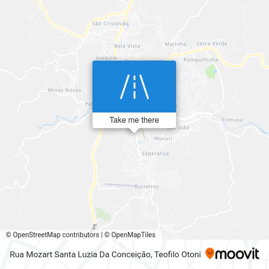 Rua Mozart Santa Luzia Da Conceição map
