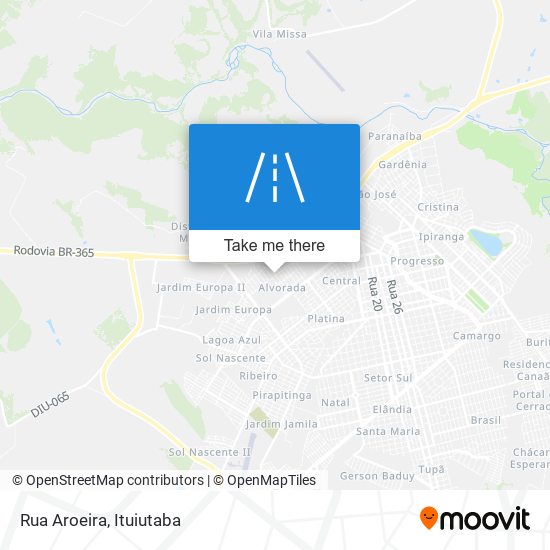 Rua Aroeira map