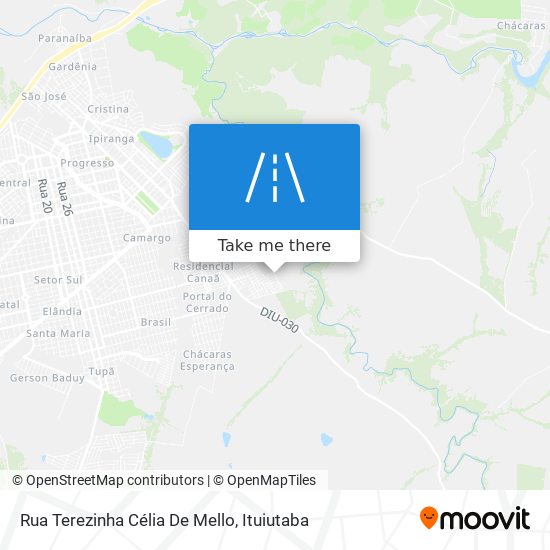 Rua Terezinha Célia De Mello map