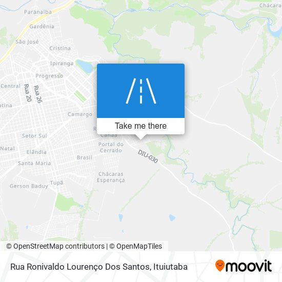 Rua Ronivaldo Lourenço Dos Santos map