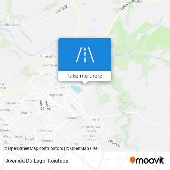 Mapa Avenida Do Lago