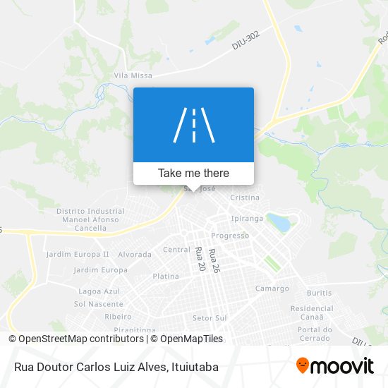 Rua Doutor Carlos Luiz Alves map