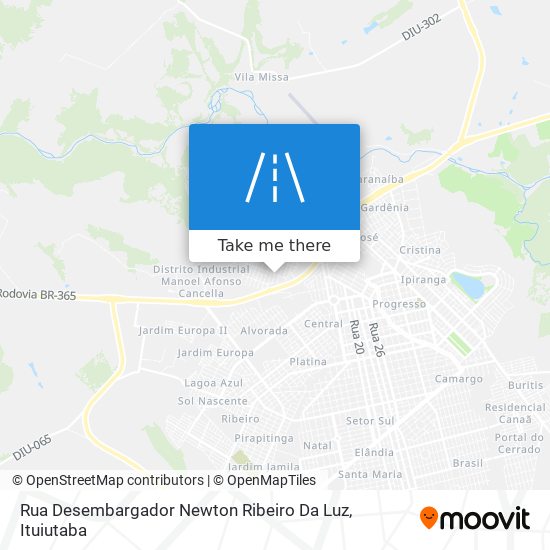 Mapa Rua Desembargador Newton Ribeiro Da Luz