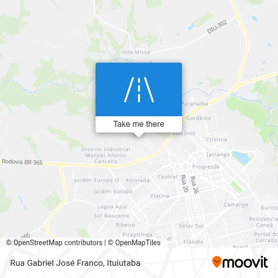 Rua Gabriel José Franco map