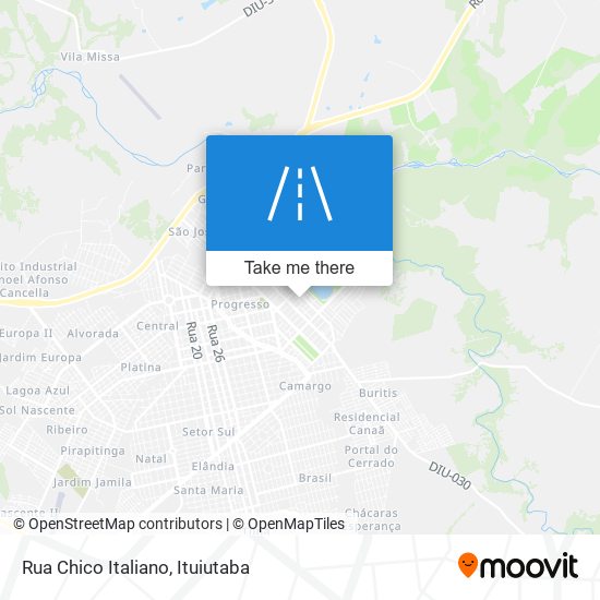 Mapa Rua Chico Italiano