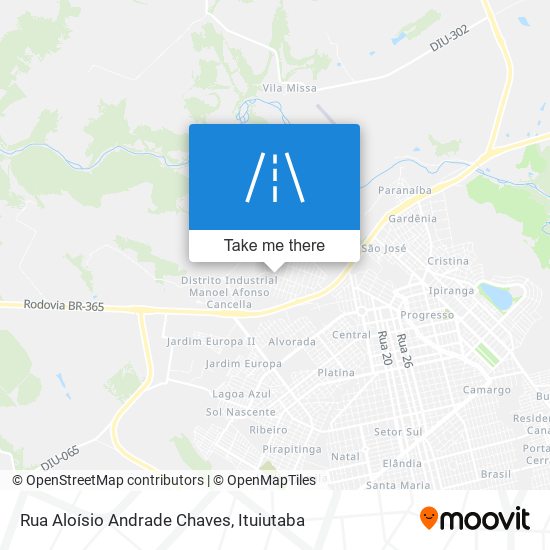 Mapa Rua Aloísio Andrade Chaves