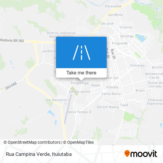 Rua Campina Verde map