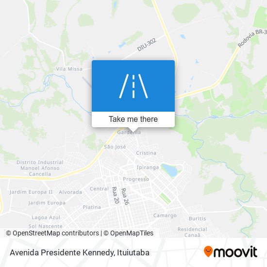 Mapa Avenida Presidente Kennedy