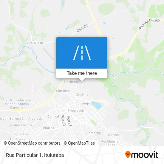 Rua Particular 1 map