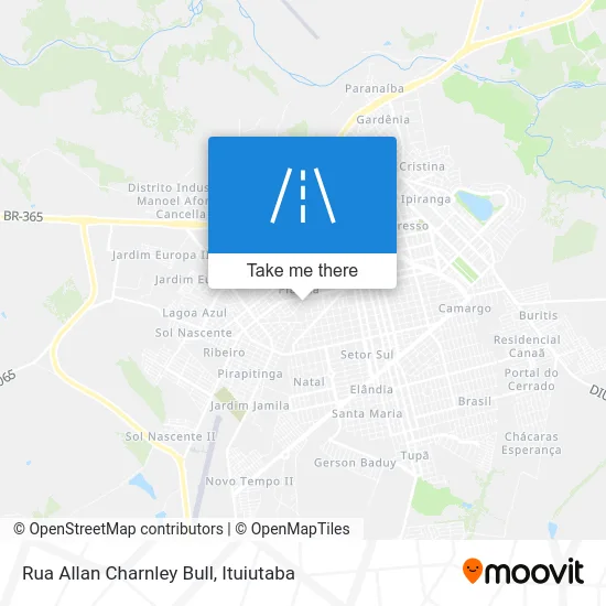 Rua Allan Charnley Bull map