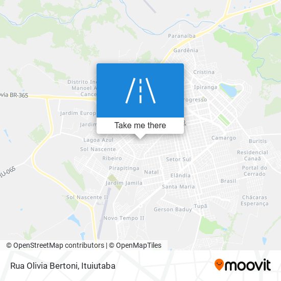 Mapa Rua Olivia Bertoni