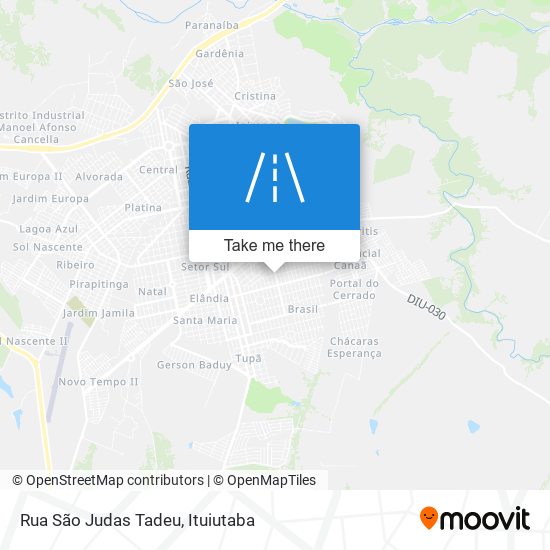 Mapa Rua São Judas Tadeu