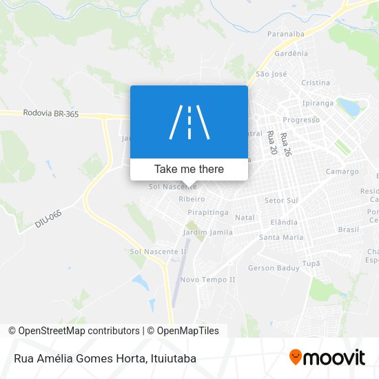 Rua Amélia Gomes Horta map