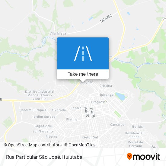 Mapa Rua Particular São José
