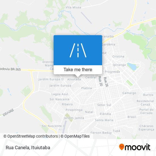 Rua Canela map