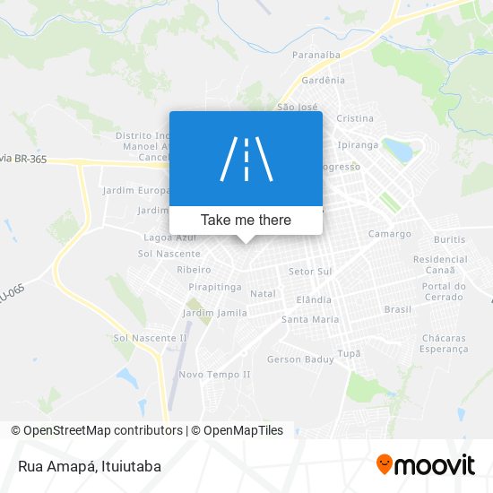 Mapa Rua Amapá