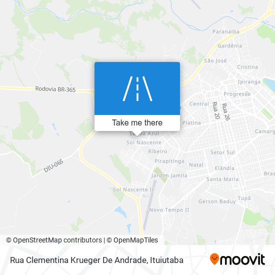 Mapa Rua Clementina Krueger De Andrade