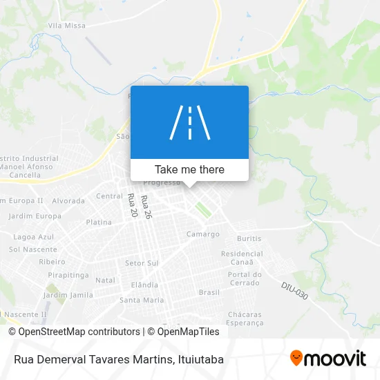 Rua Demerval Tavares Martins map