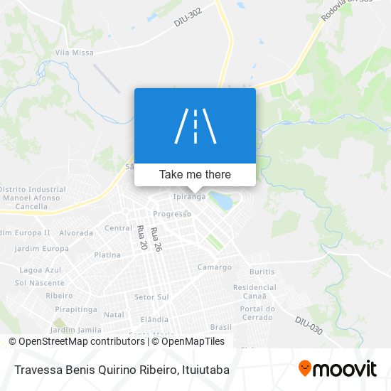 Mapa Travessa Benis Quirino Ribeiro