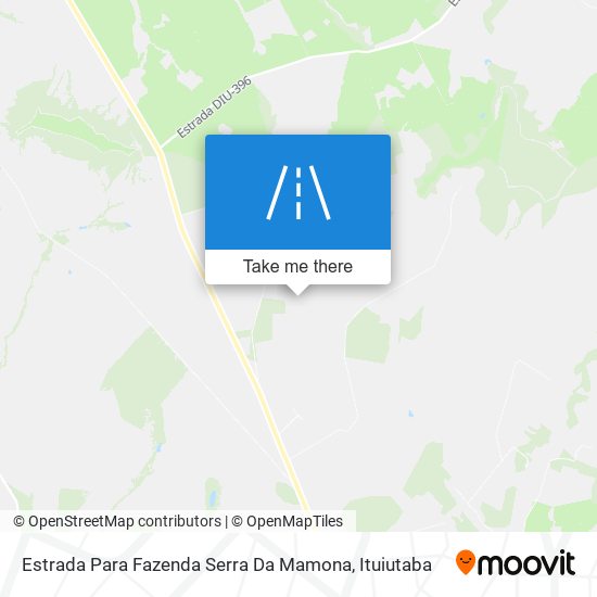 Mapa Estrada Para Fazenda Serra Da Mamona